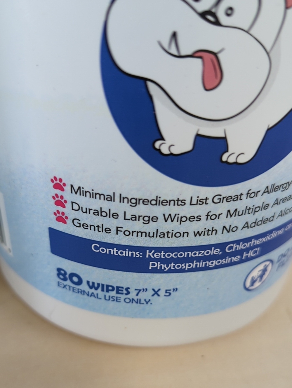 Squish Face Dog's Wrinkle Wipes 2 Pack - Picture 2 of 4